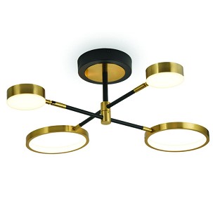 VESTA 488 LUSTER 38W 3000K CRNA/MESING