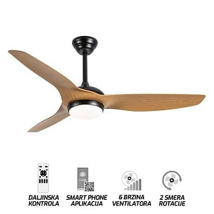 Plafonski ventilator sa svetiljkom FV3101-132 BR