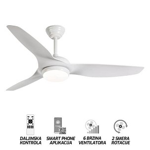 Plafonski ventilator sa svetiljkom FV3101-132 WH
