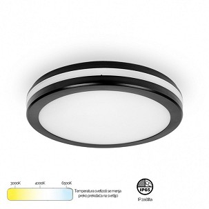 LED PLAFONJERA MONA-200-20W 3000/4000/6500K IP65 CRNA