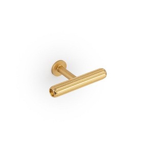 RILLE MINI - 55x34mm brušeni mesing T-dugme
